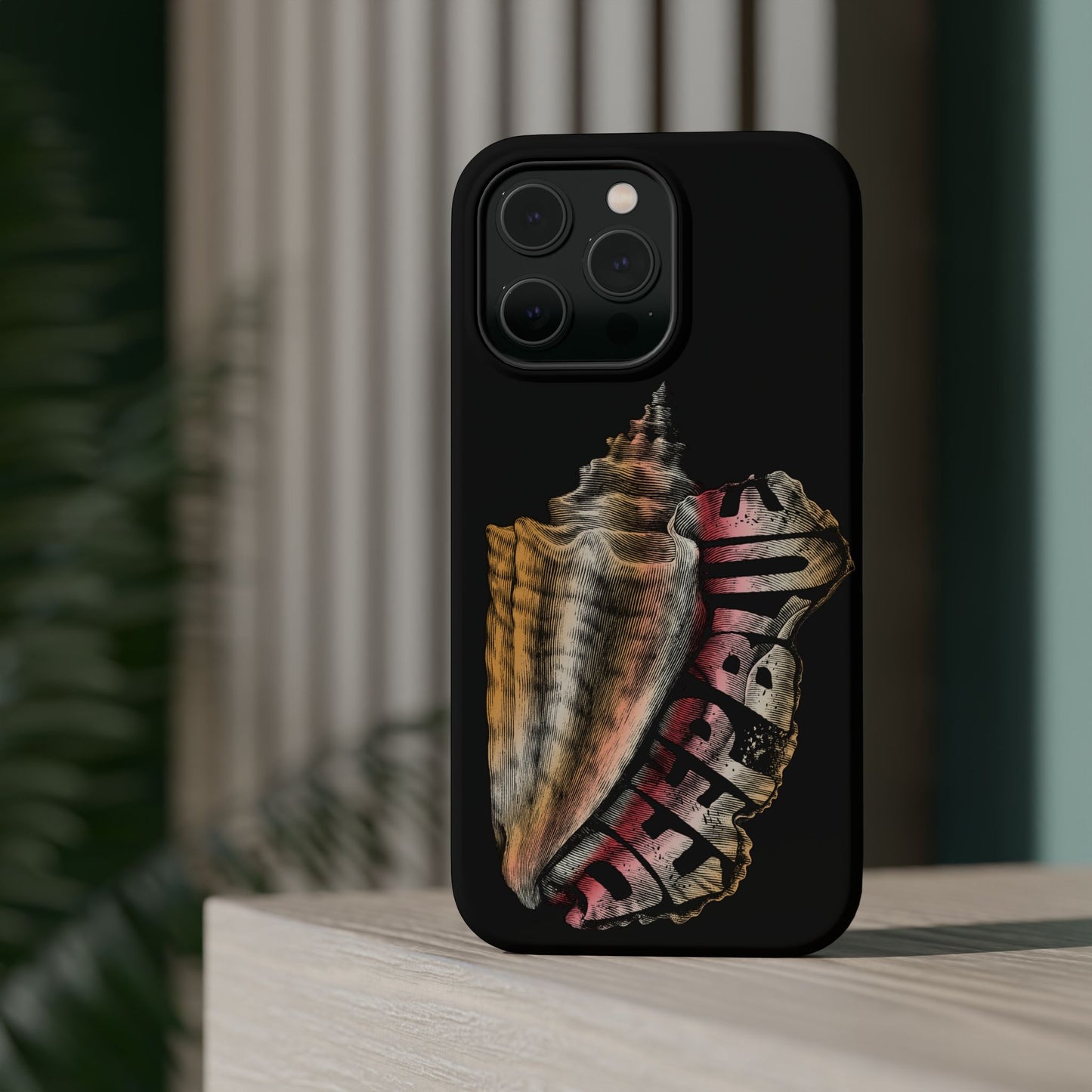 Vintage Conch Phone Case, Magnetic Tough Case - iPhone