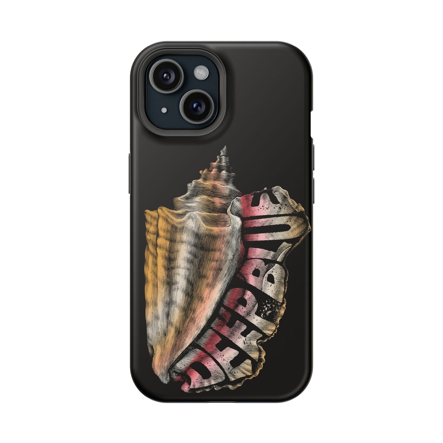 Vintage Conch Phone Case, Magnetic Tough Case - iPhone
