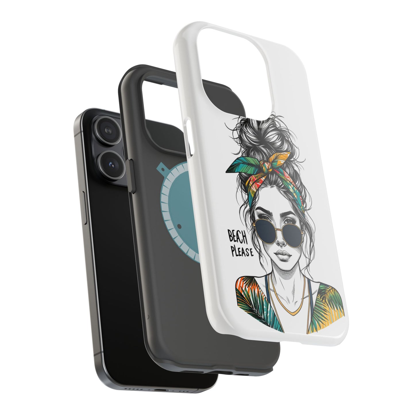 Beach Please Phone Case, Magnetic Tough Case - iPhone