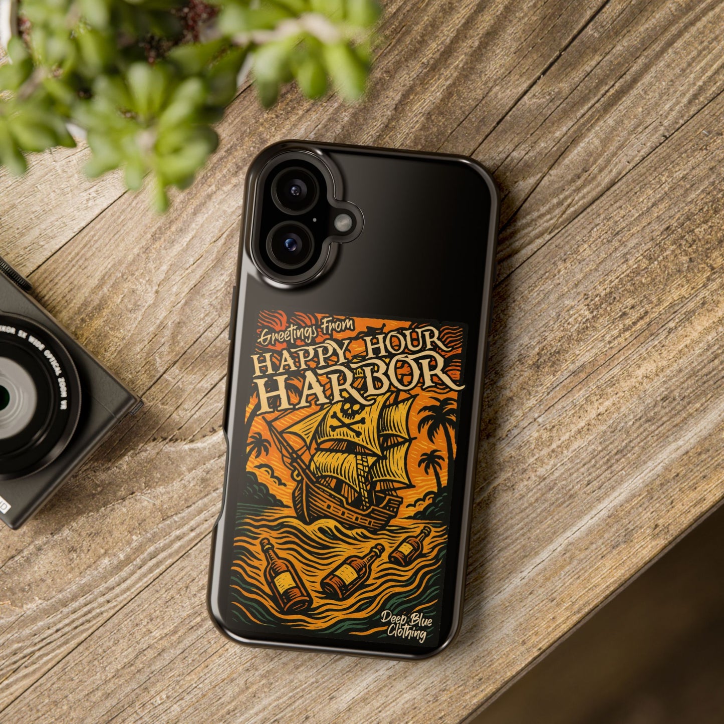 Happy Hour Harbor Phone Case, Magnetic Tough Case - iPhone