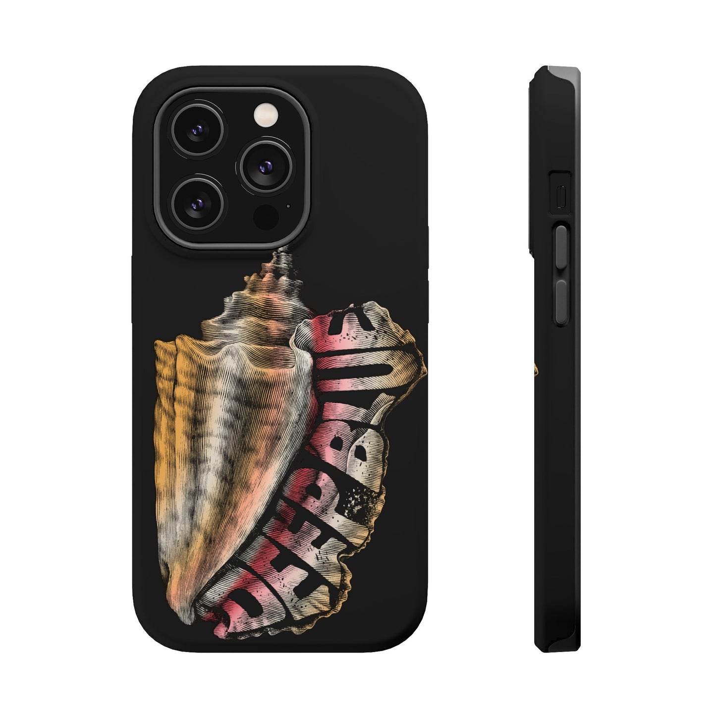 Vintage Conch Phone Case, Magnetic Tough Case - iPhone
