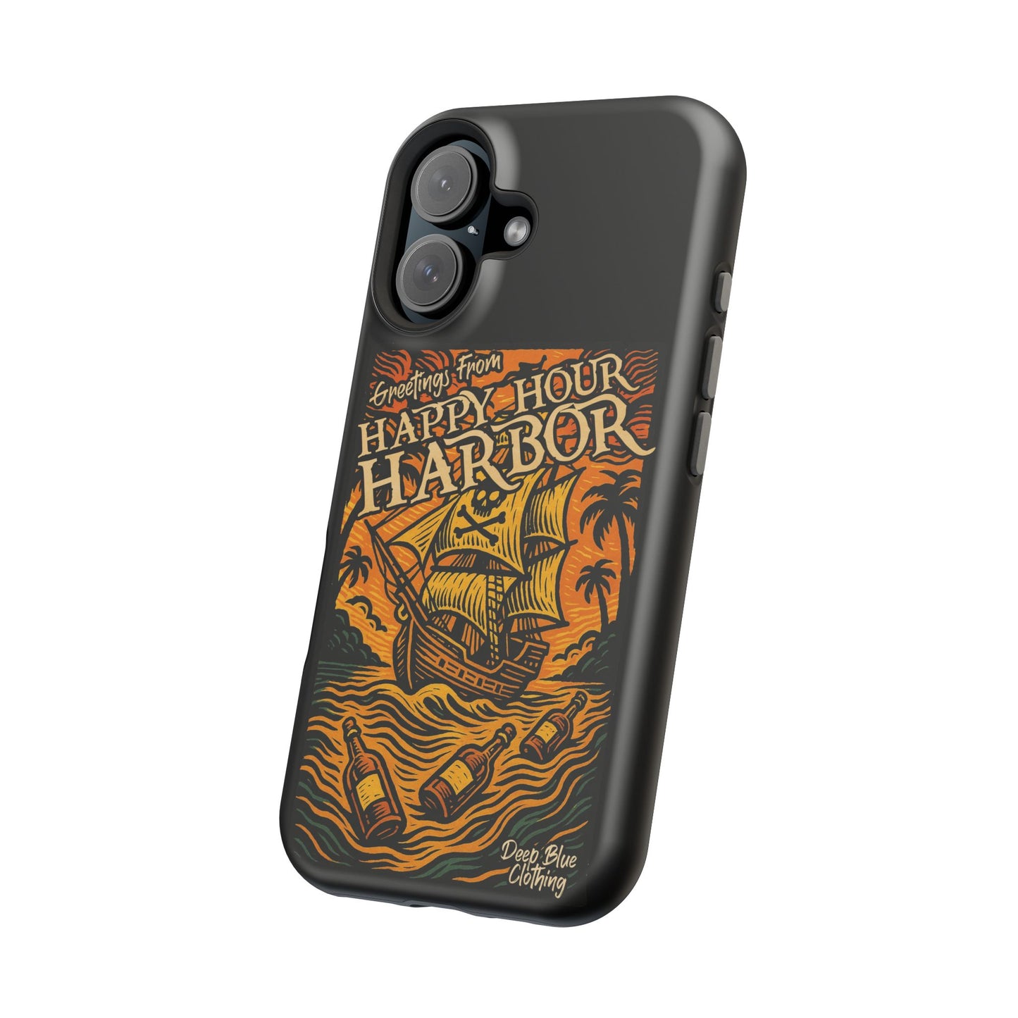 Happy Hour Harbor Phone Case, Magnetic Tough Case - iPhone