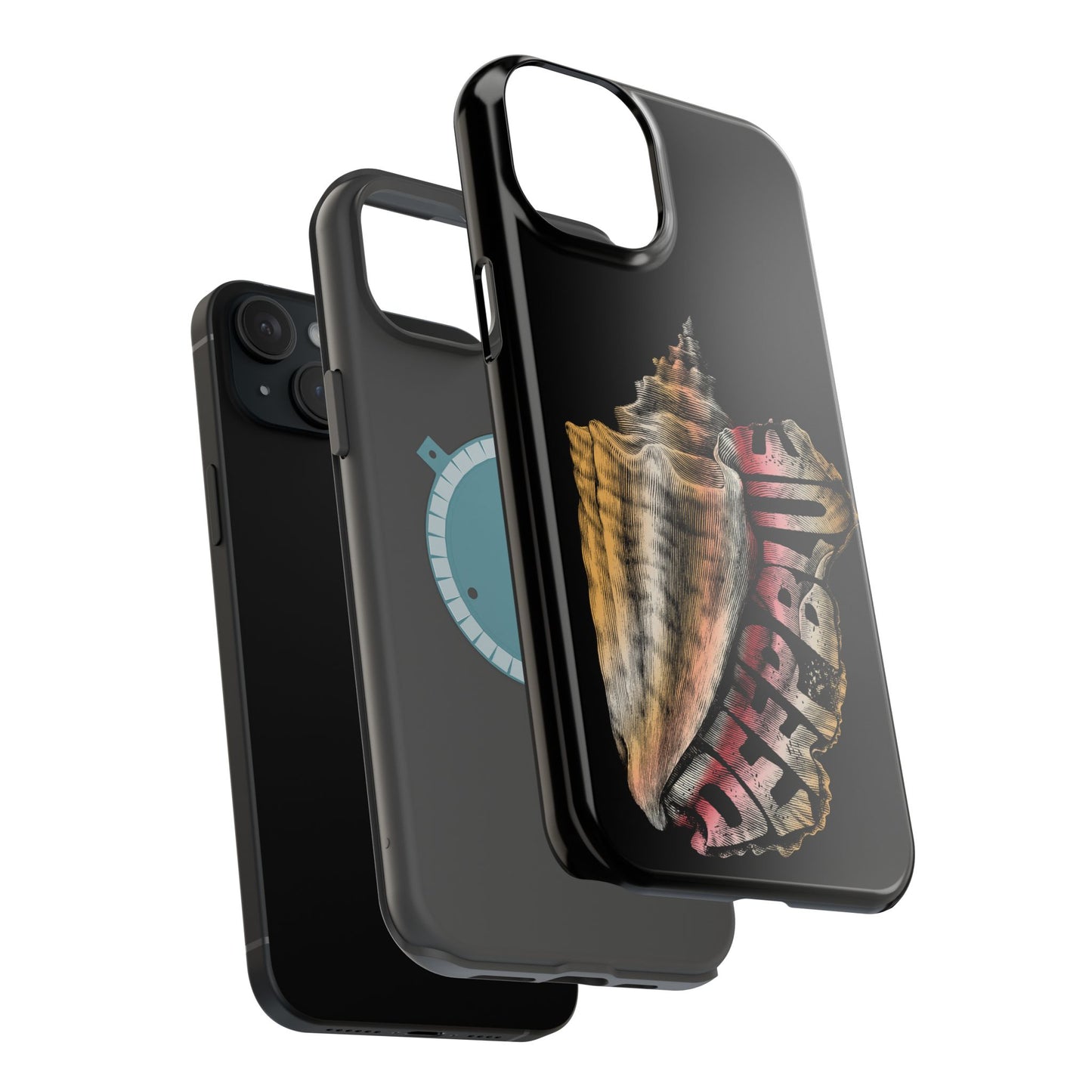 Vintage Conch Phone Case, Magnetic Tough Case - iPhone