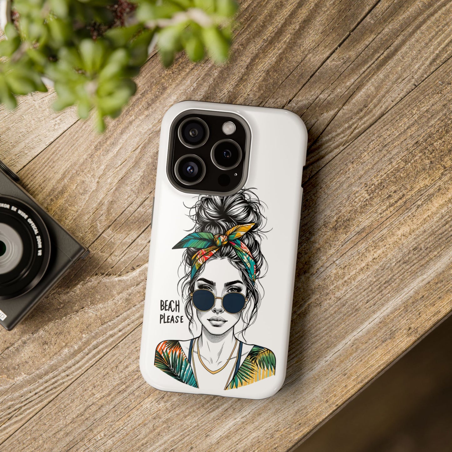 Beach Please Phone Case, Magnetic Tough Case - iPhone
