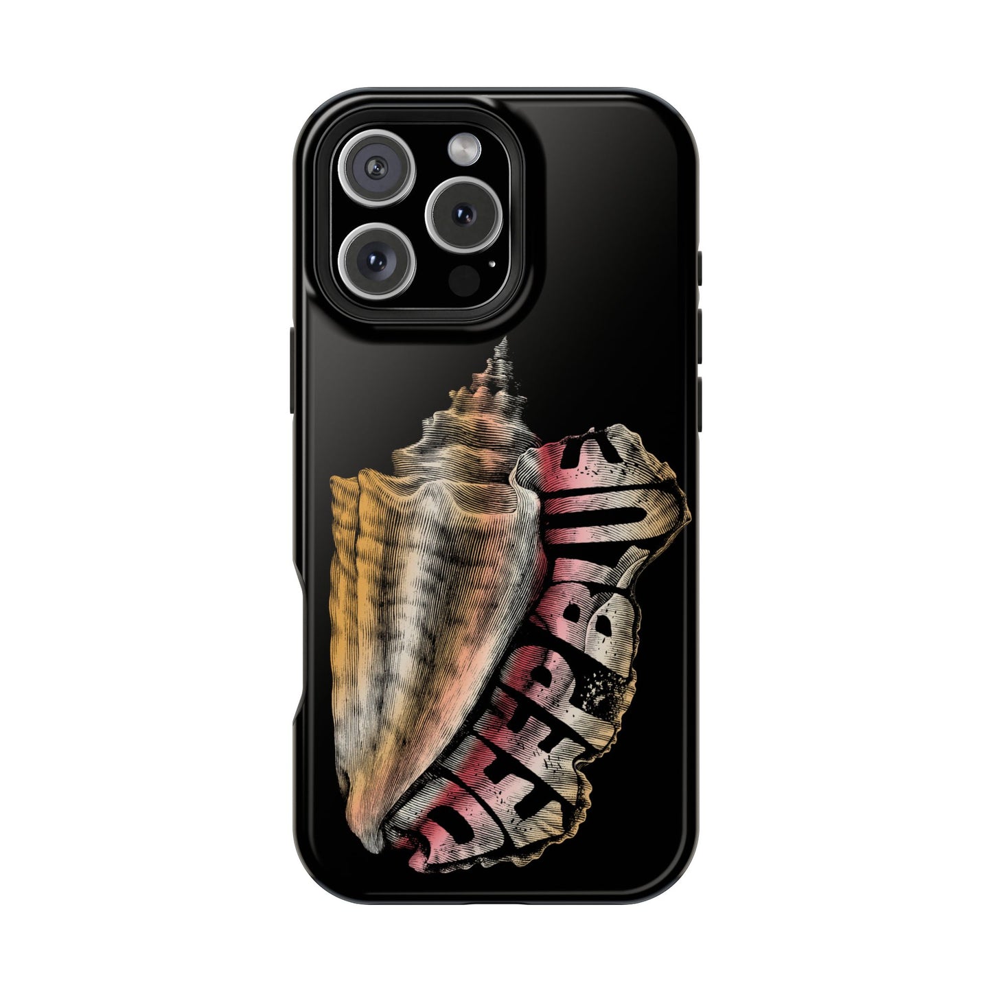 Vintage Conch Phone Case, Magnetic Tough Case - iPhone