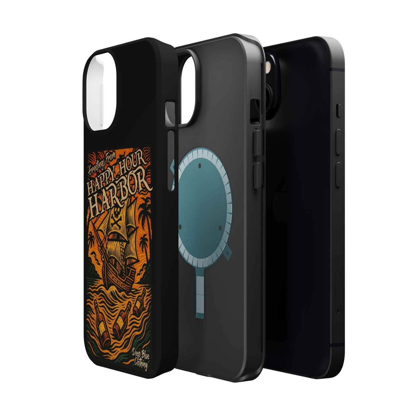 Happy Hour Harbor Phone Case, Magnetic Tough Case - iPhone