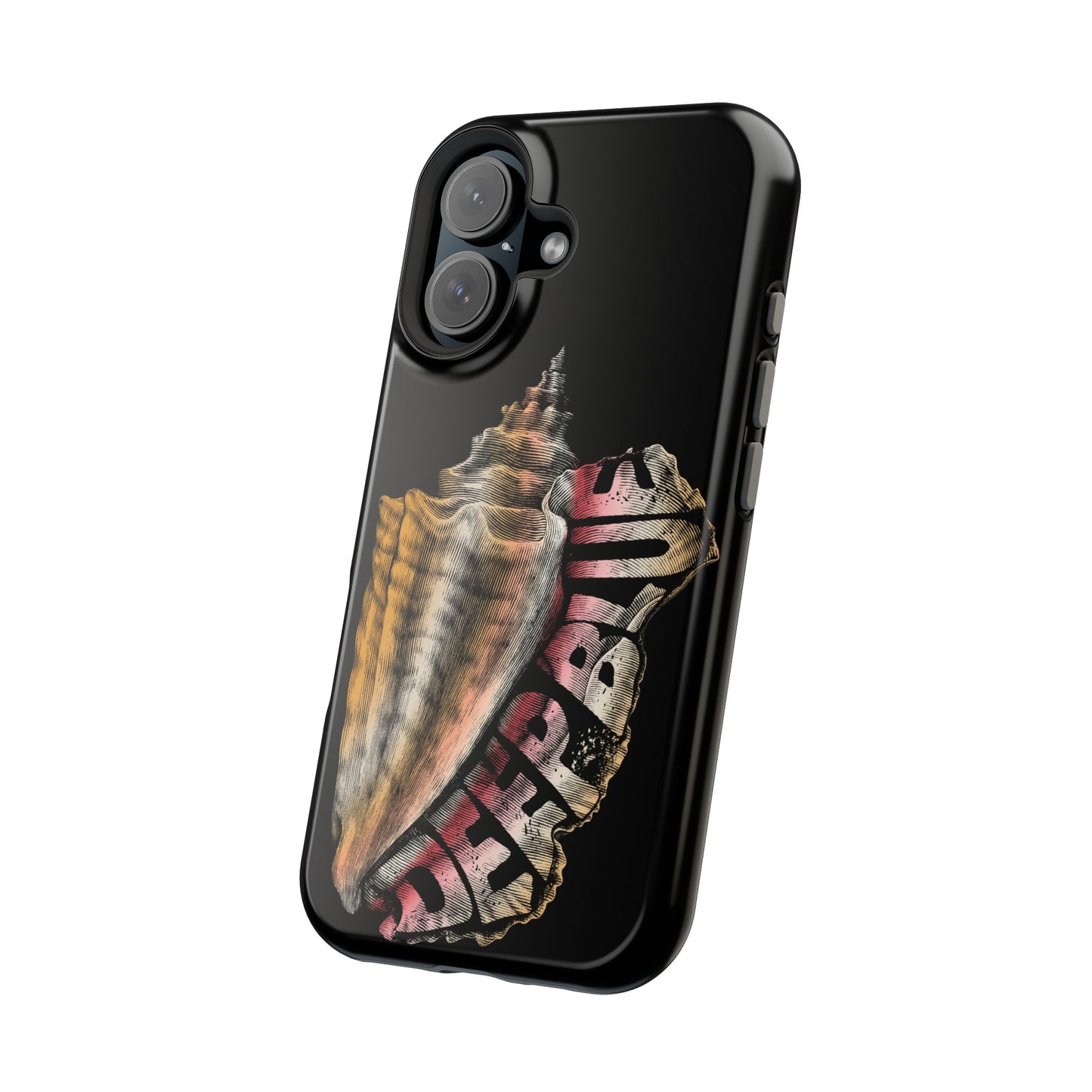 Vintage Conch Phone Case, Magnetic Tough Case - iPhone