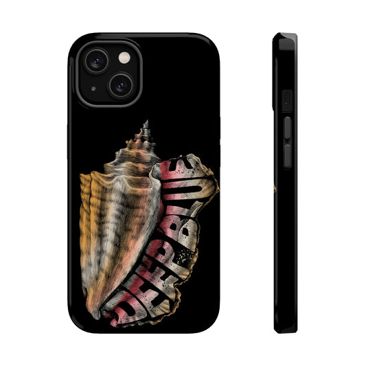 Vintage Conch Phone Case, Magnetic Tough Case - iPhone