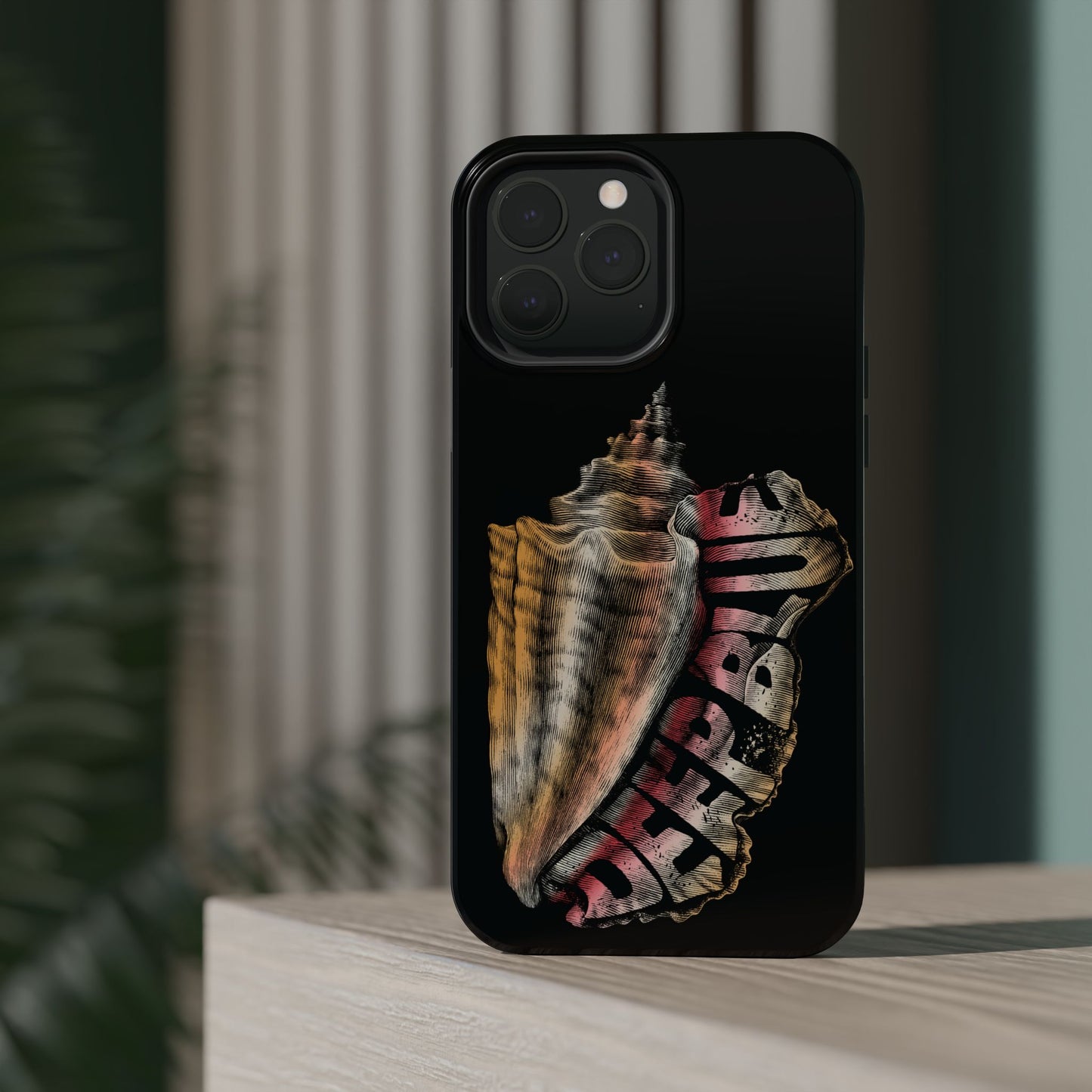 Vintage Conch Phone Case, Magnetic Tough Case - iPhone