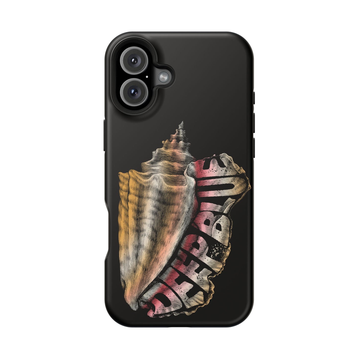 Vintage Conch Phone Case, Magnetic Tough Case - iPhone