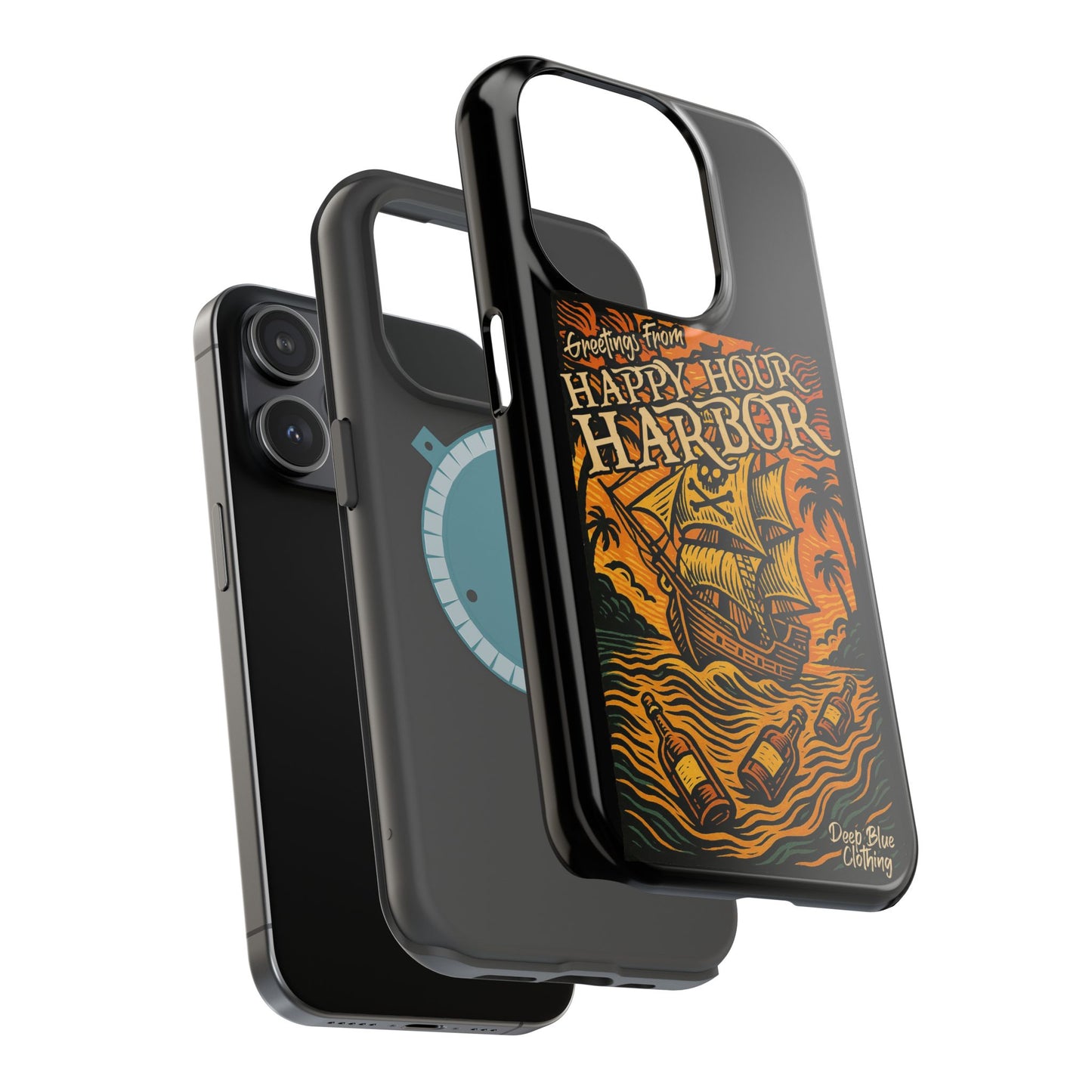 Happy Hour Harbor Phone Case, Magnetic Tough Case - iPhone