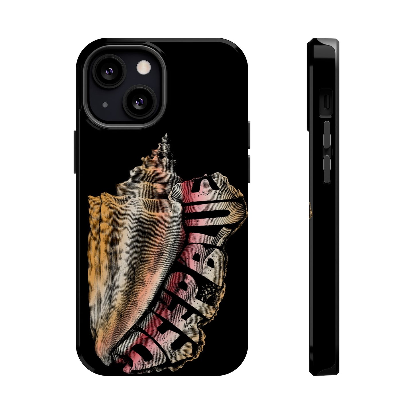 Vintage Conch Phone Case, Magnetic Tough Case - iPhone