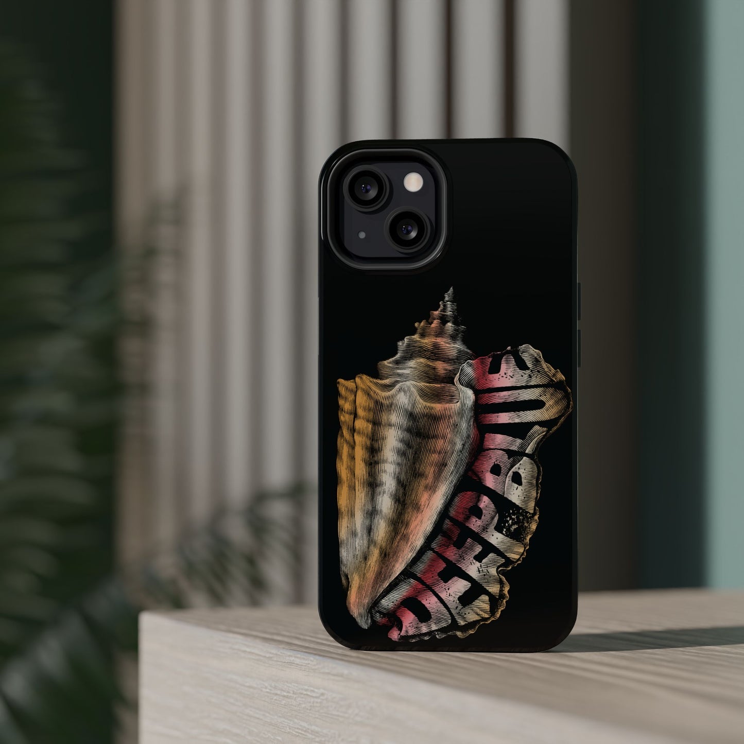 Vintage Conch Phone Case, Magnetic Tough Case - iPhone