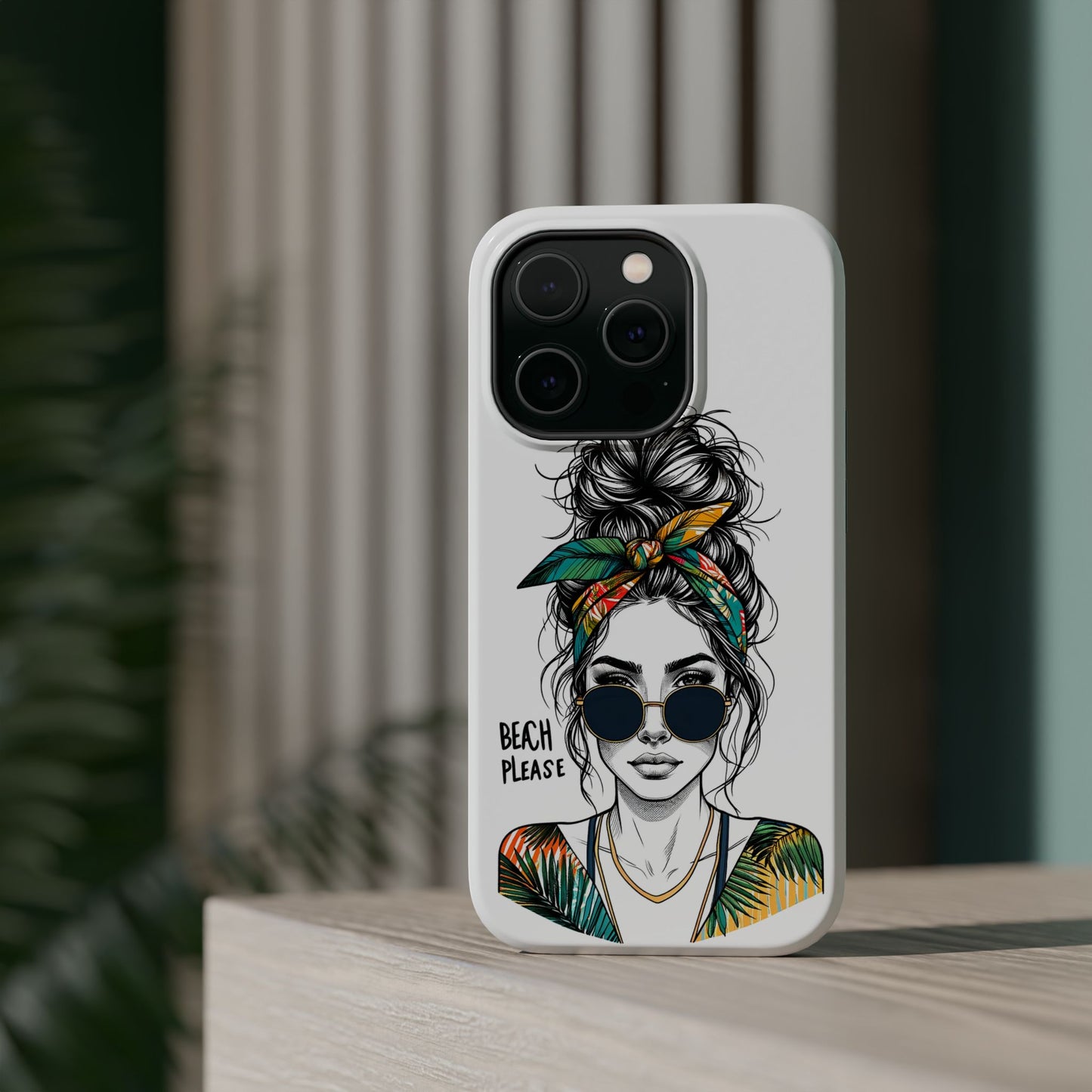 Beach Please Phone Case, Magnetic Tough Case - iPhone
