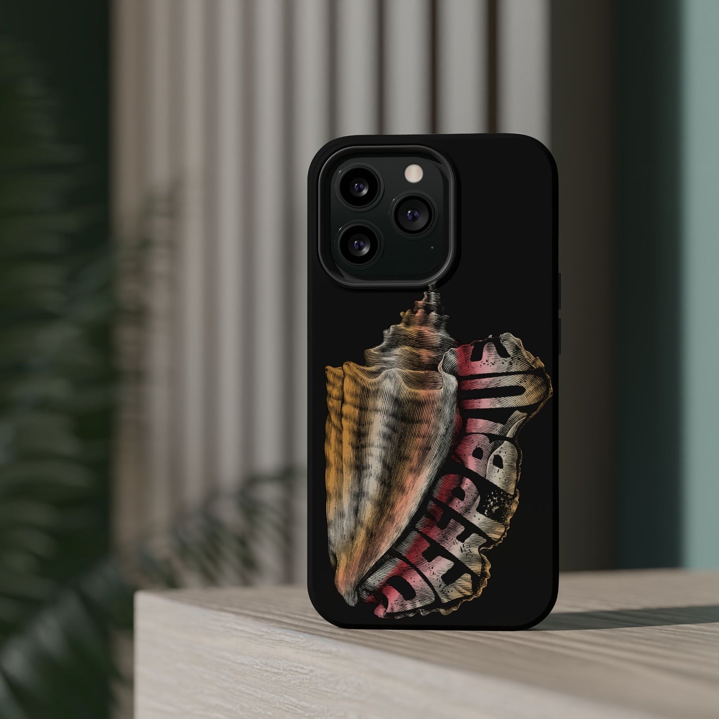 Vintage Conch Phone Case, Magnetic Tough Case - iPhone