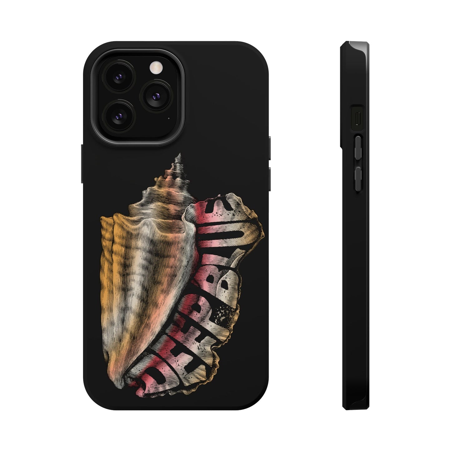 Vintage Conch Phone Case, Magnetic Tough Case - iPhone