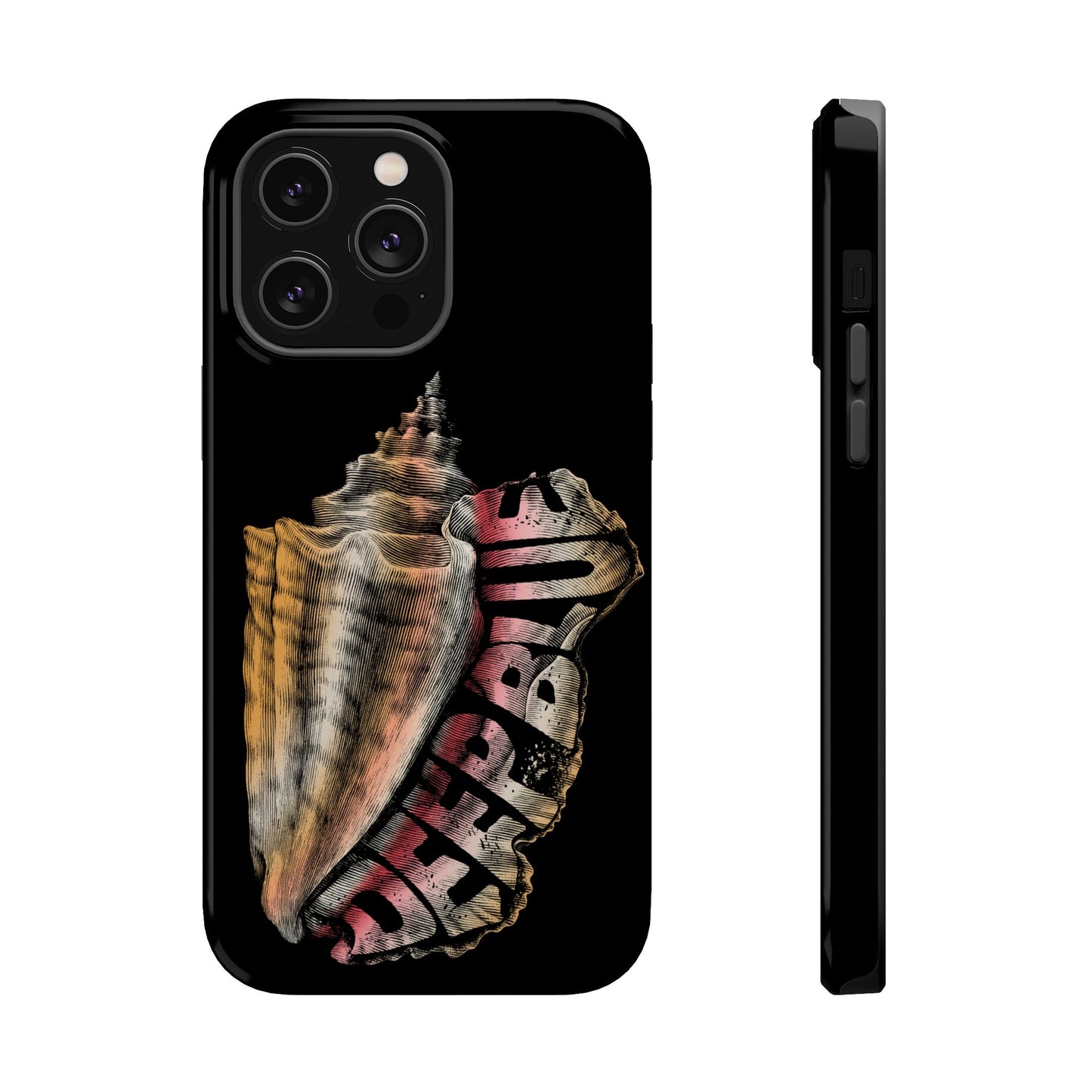 Vintage Conch Phone Case, Magnetic Tough Case - iPhone