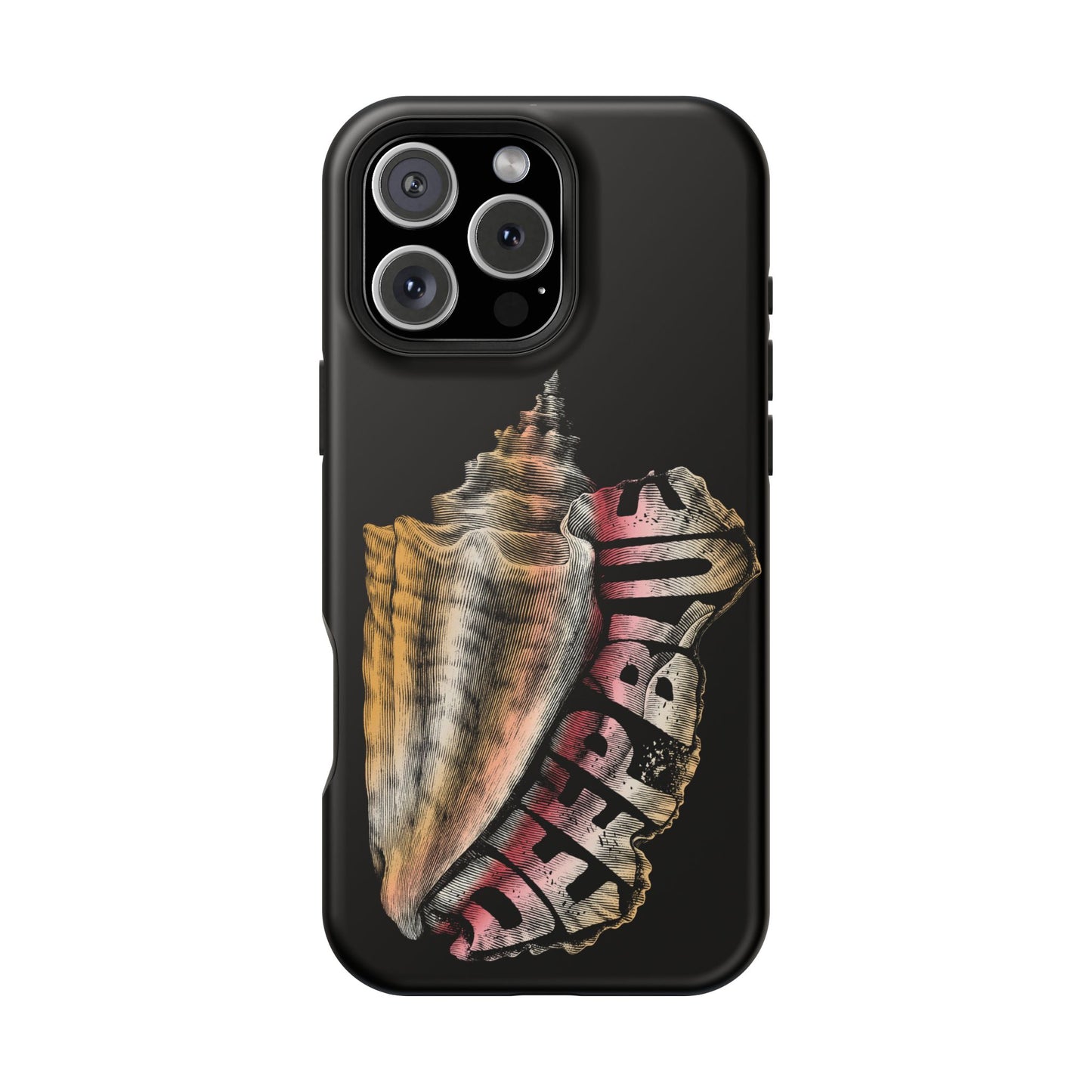 Vintage Conch Phone Case, Magnetic Tough Case - iPhone
