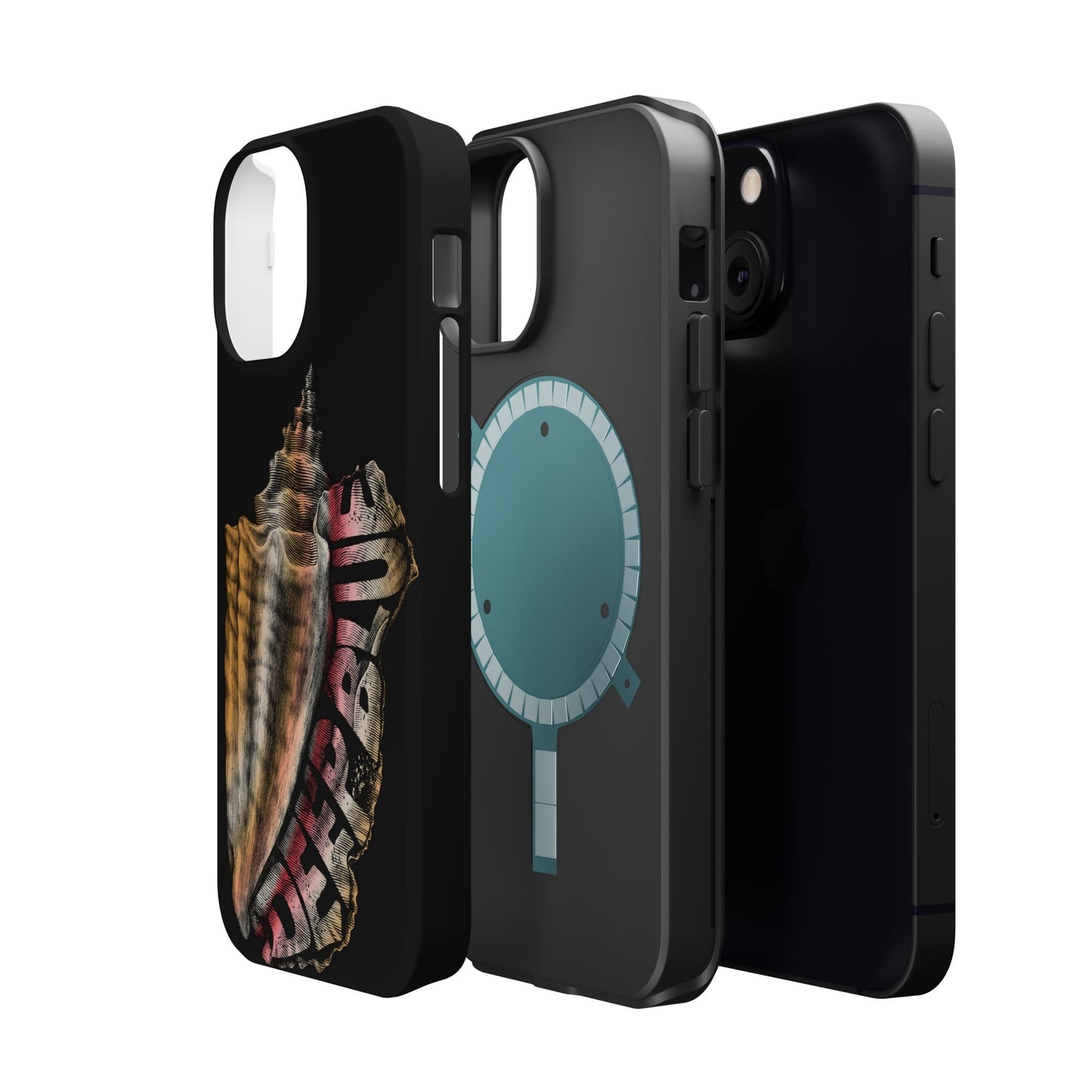 Vintage Conch Phone Case, Magnetic Tough Case - iPhone