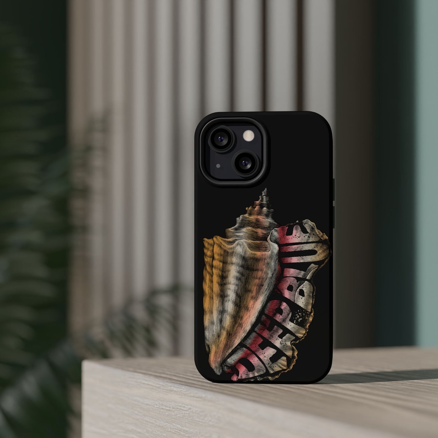 Vintage Conch Phone Case, Magnetic Tough Case - iPhone