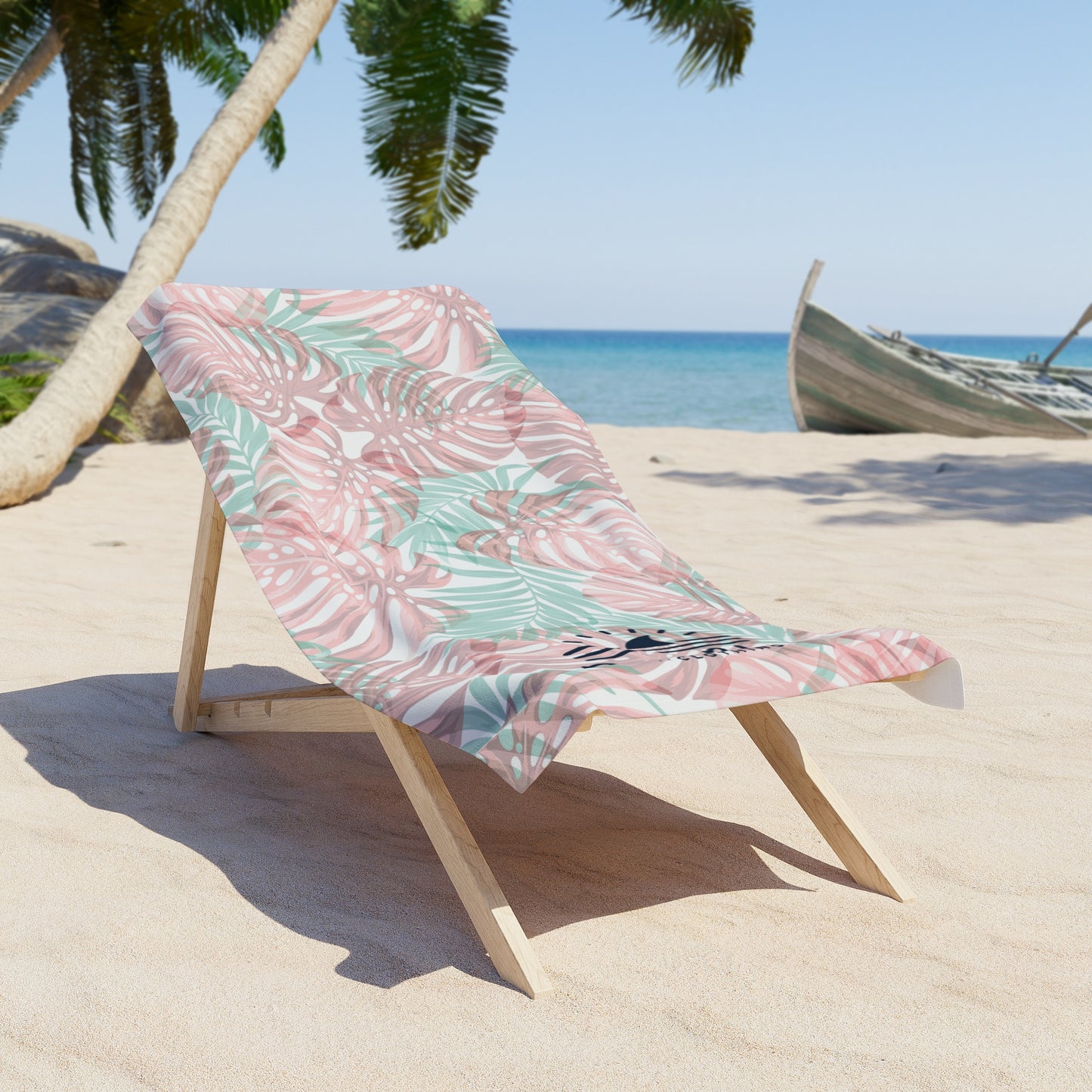 Island Floral Beach Towel