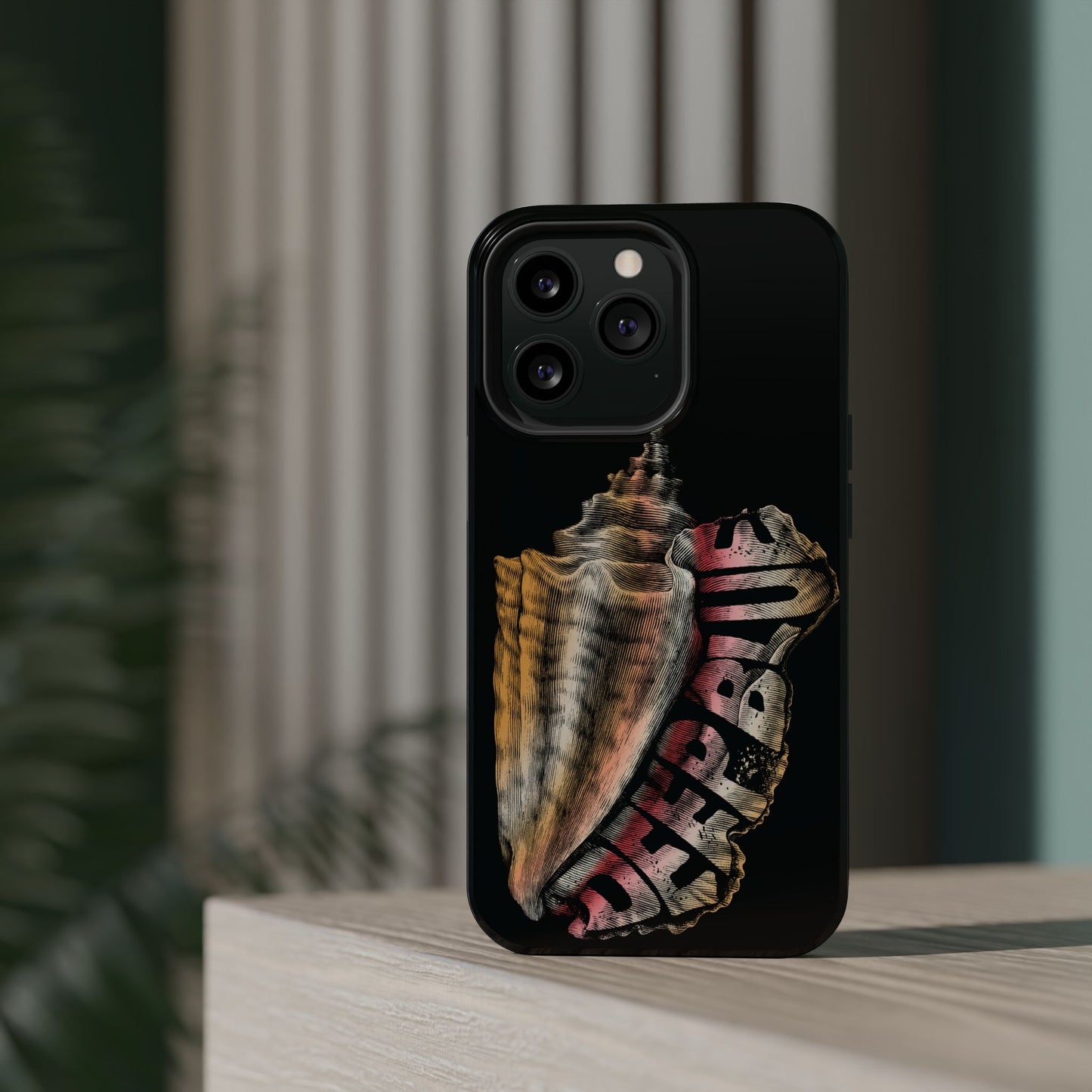 Vintage Conch Phone Case, Magnetic Tough Case - iPhone