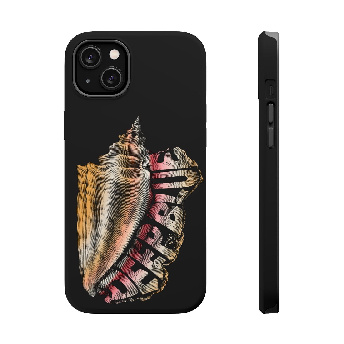 Vintage Conch Phone Case, Magnetic Tough Case - iPhone