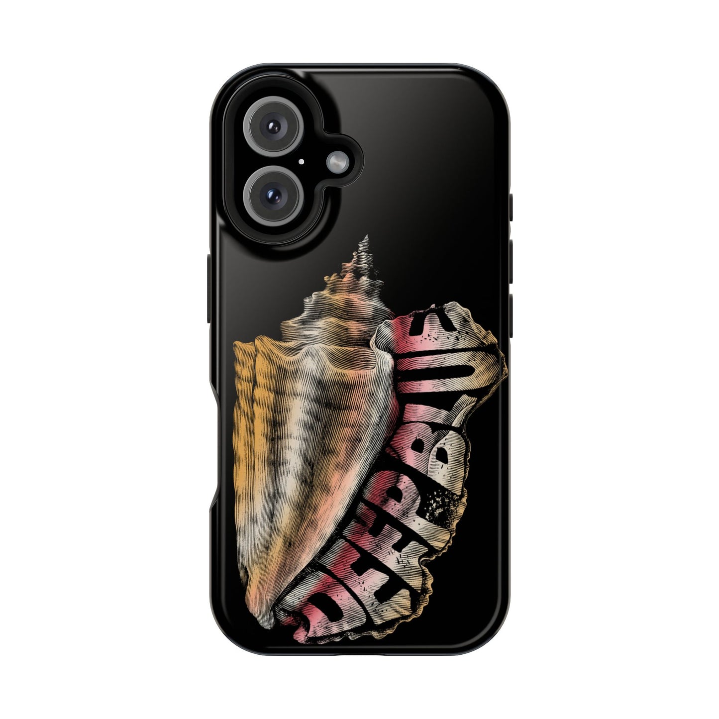 Vintage Conch Phone Case, Magnetic Tough Case - iPhone