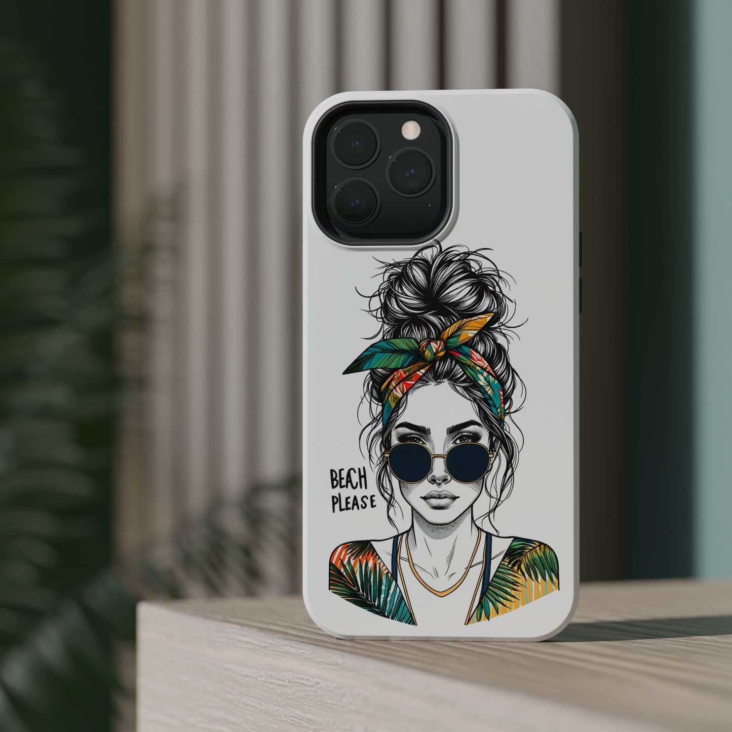 Beach Please Phone Case, Magnetic Tough Case - iPhone