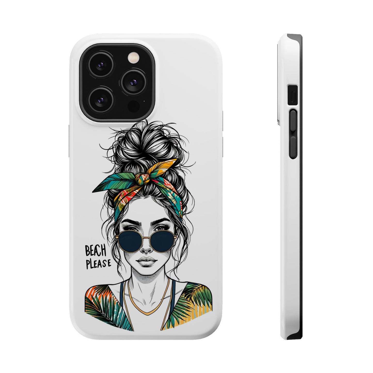 Beach Please Phone Case, Magnetic Tough Case - iPhone