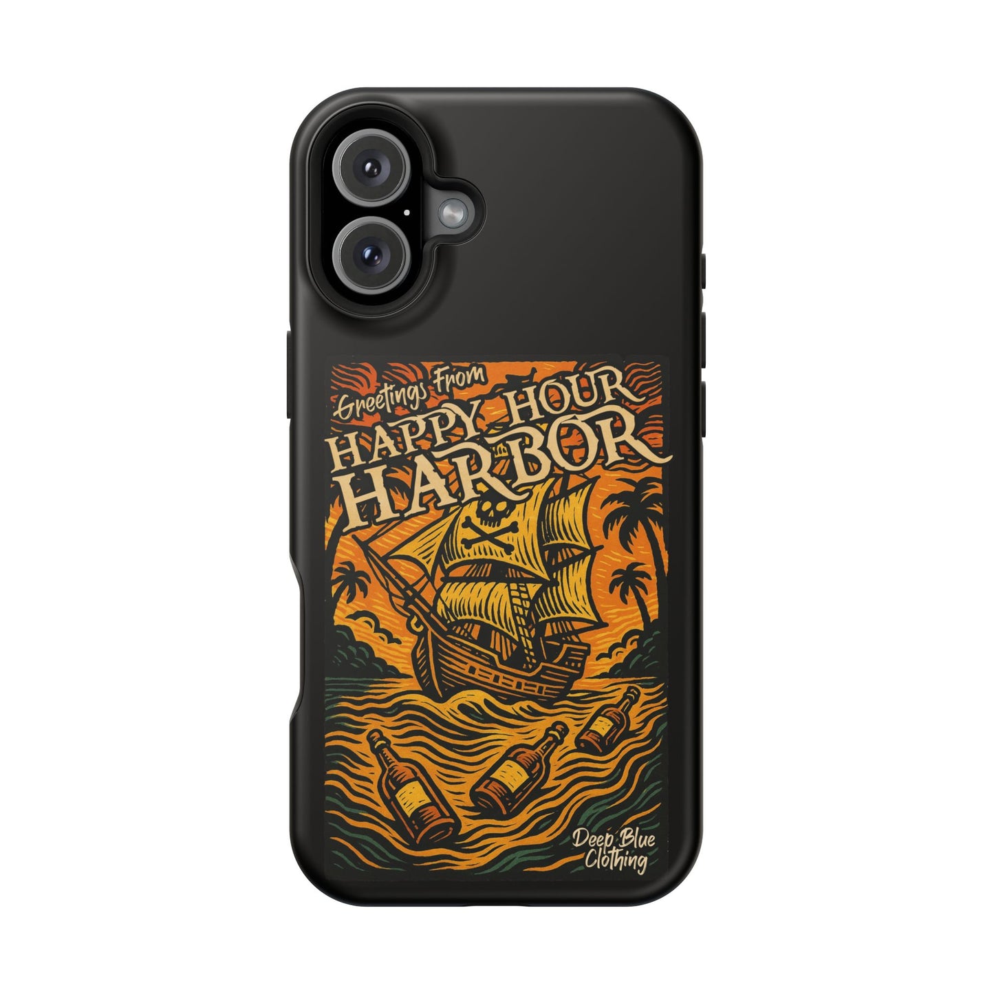 Happy Hour Harbor Phone Case, Magnetic Tough Case - iPhone