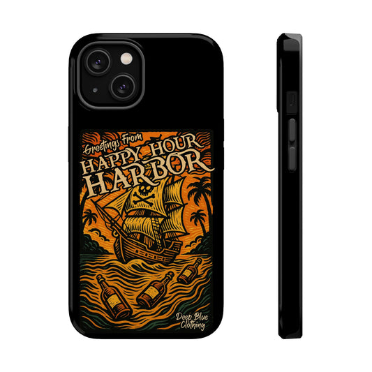 Happy Hour Harbor Phone Case, Magnetic Tough Case - iPhone