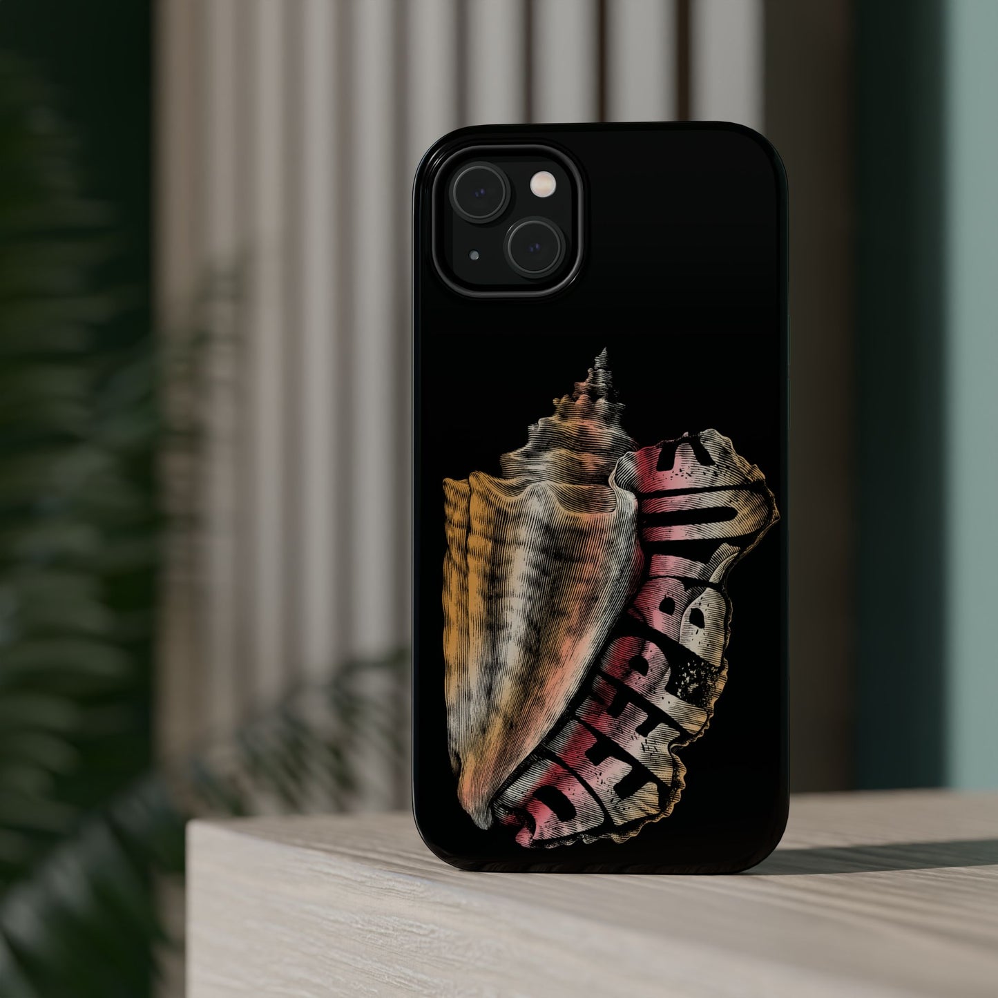 Vintage Conch Phone Case, Magnetic Tough Case - iPhone