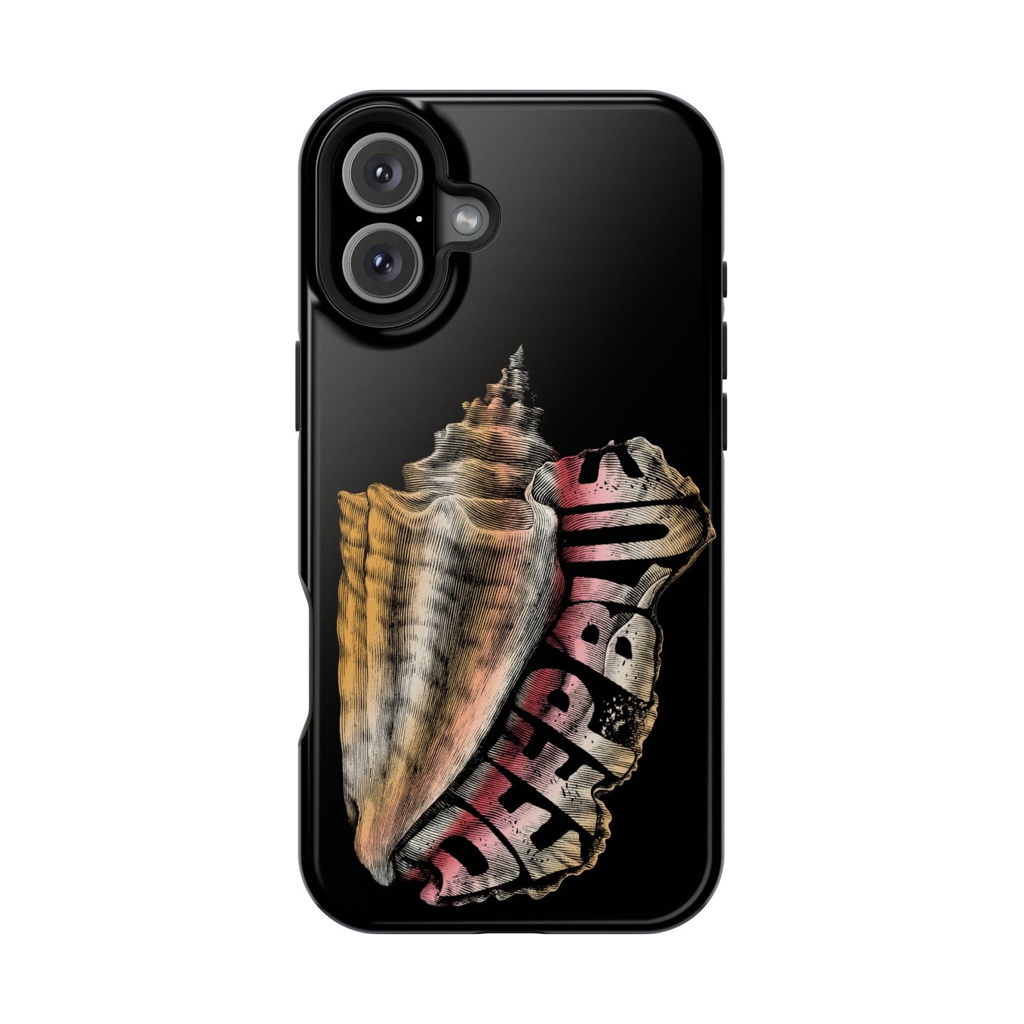 Vintage Conch Phone Case, Magnetic Tough Case - iPhone