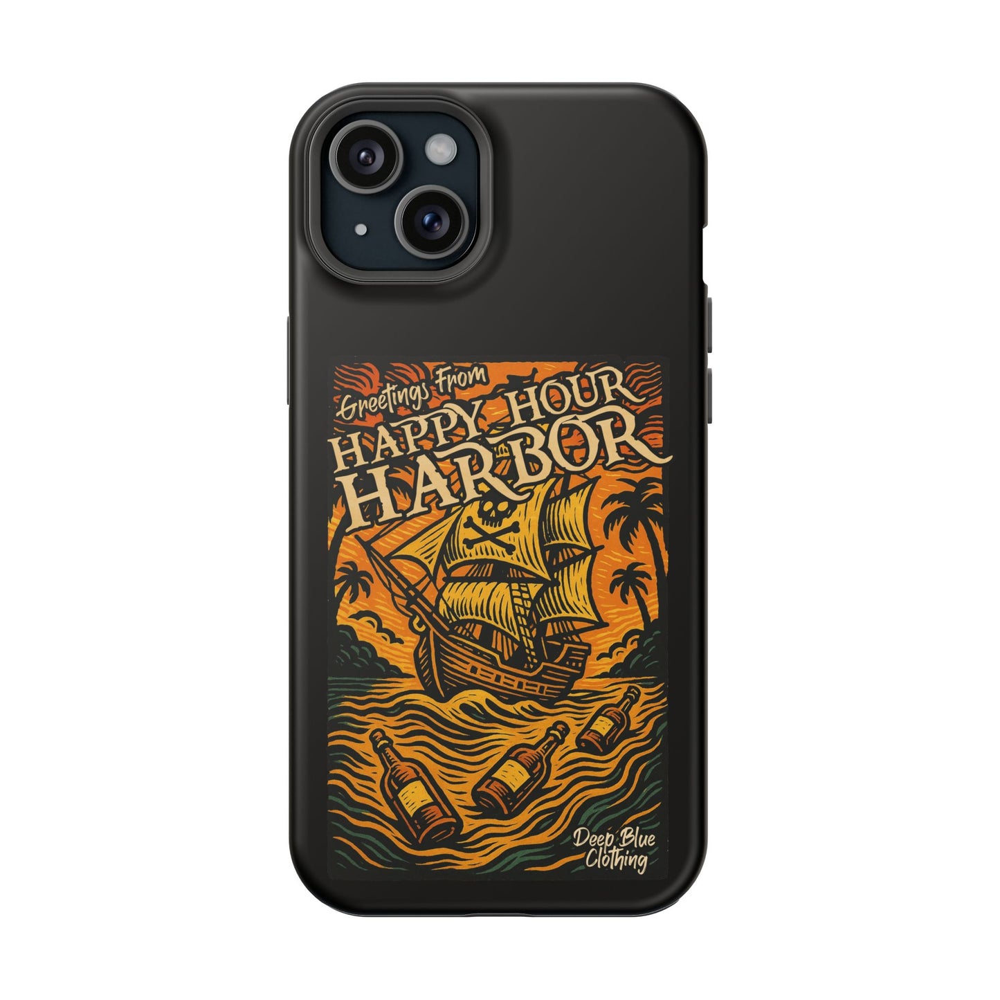Happy Hour Harbor Phone Case, Magnetic Tough Case - iPhone