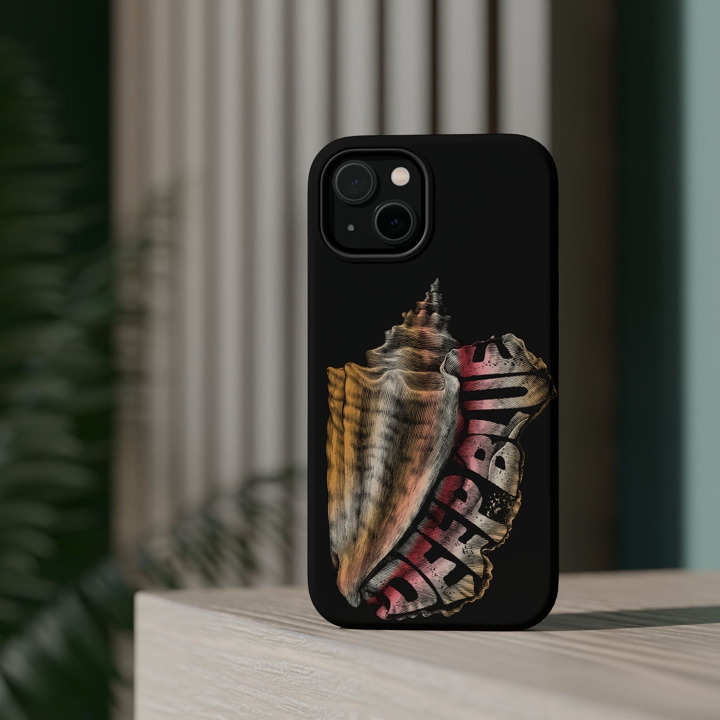 Vintage Conch Phone Case, Magnetic Tough Case - iPhone