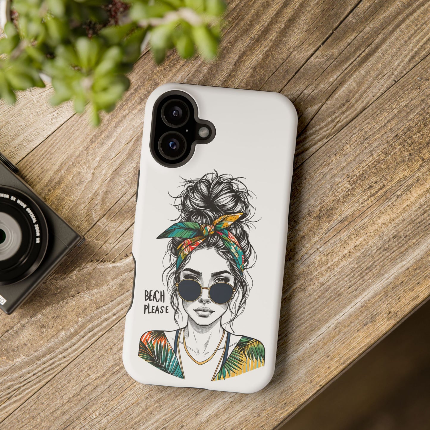 Beach Please Phone Case, Magnetic Tough Case - iPhone