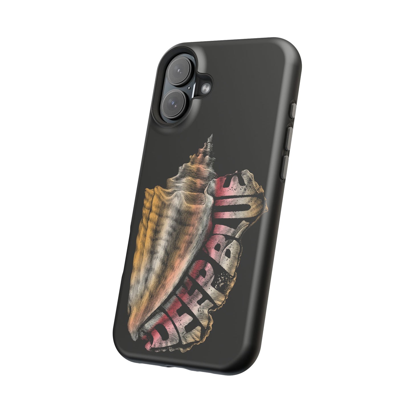 Vintage Conch Phone Case, Magnetic Tough Case - iPhone