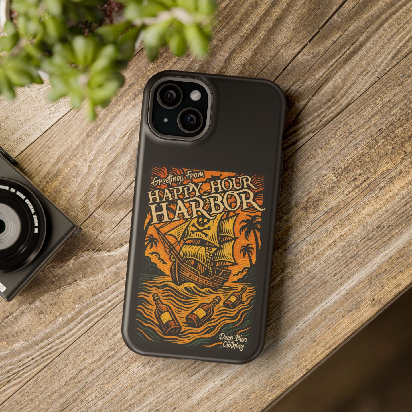 Happy Hour Harbor Phone Case, Magnetic Tough Case - iPhone