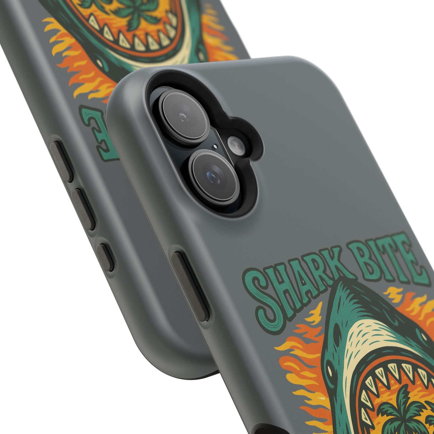 Shark Bite Island Phone Case, Magnetic Tough Case - iPhone