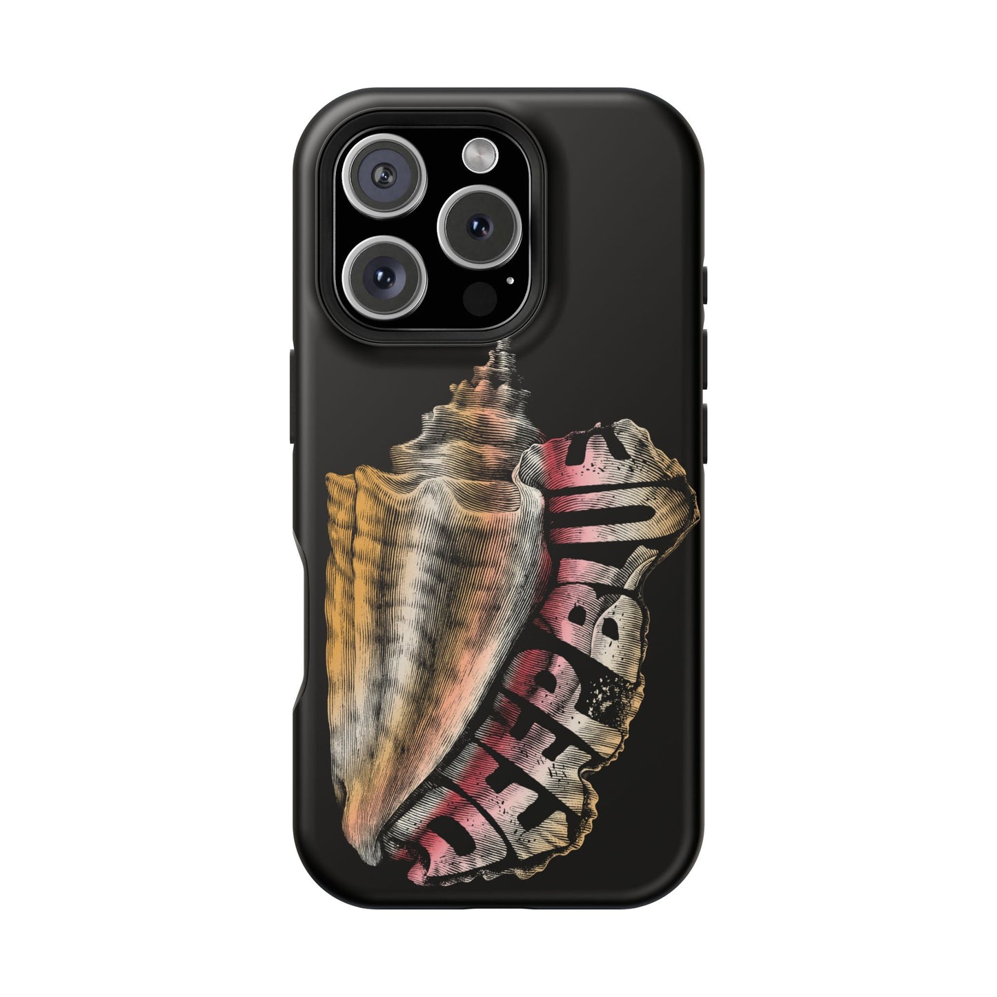 Vintage Conch Phone Case, Magnetic Tough Case - iPhone