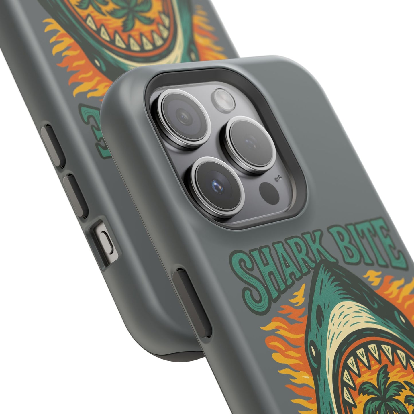 Shark Bite Island Phone Case, Magnetic Tough Case - iPhone