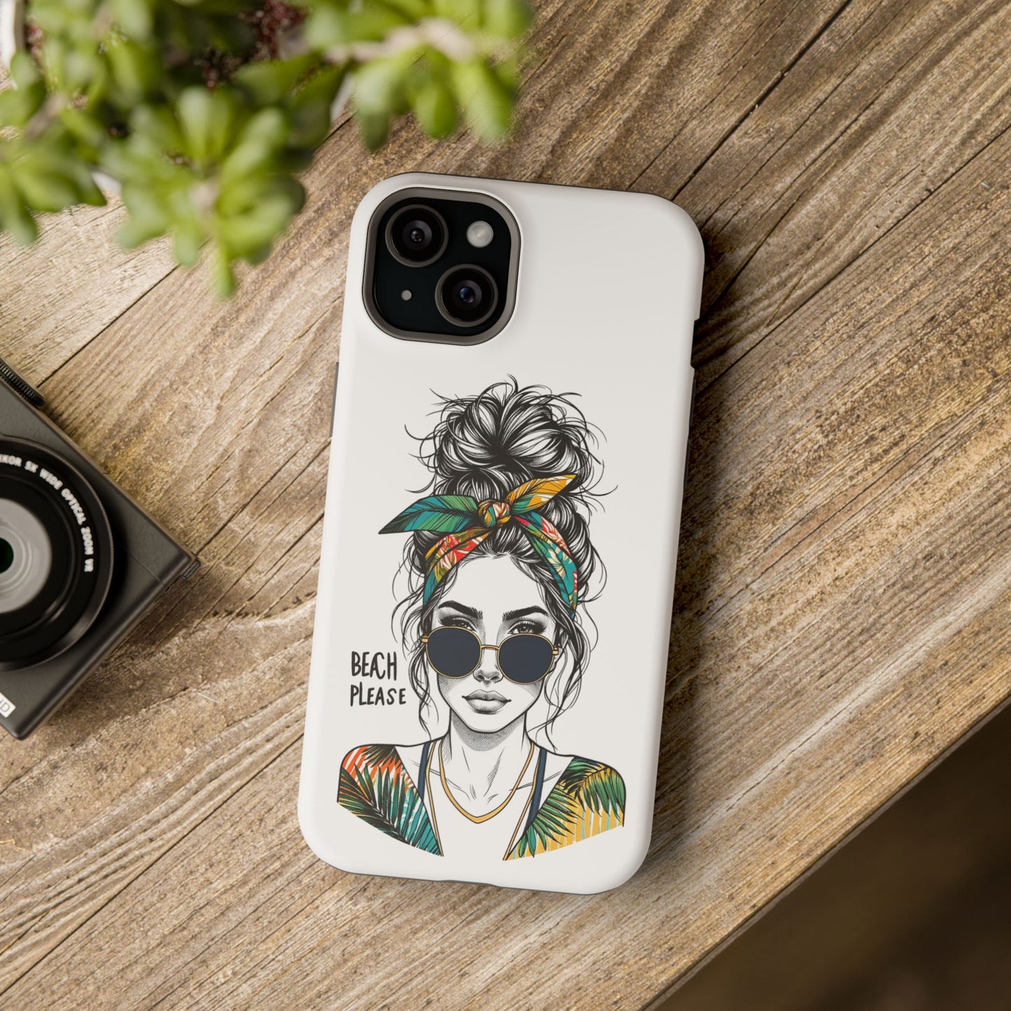 Beach Please Phone Case, Magnetic Tough Case - iPhone