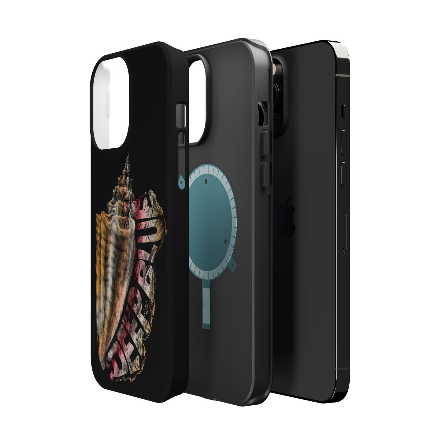 Vintage Conch Phone Case, Magnetic Tough Case - iPhone
