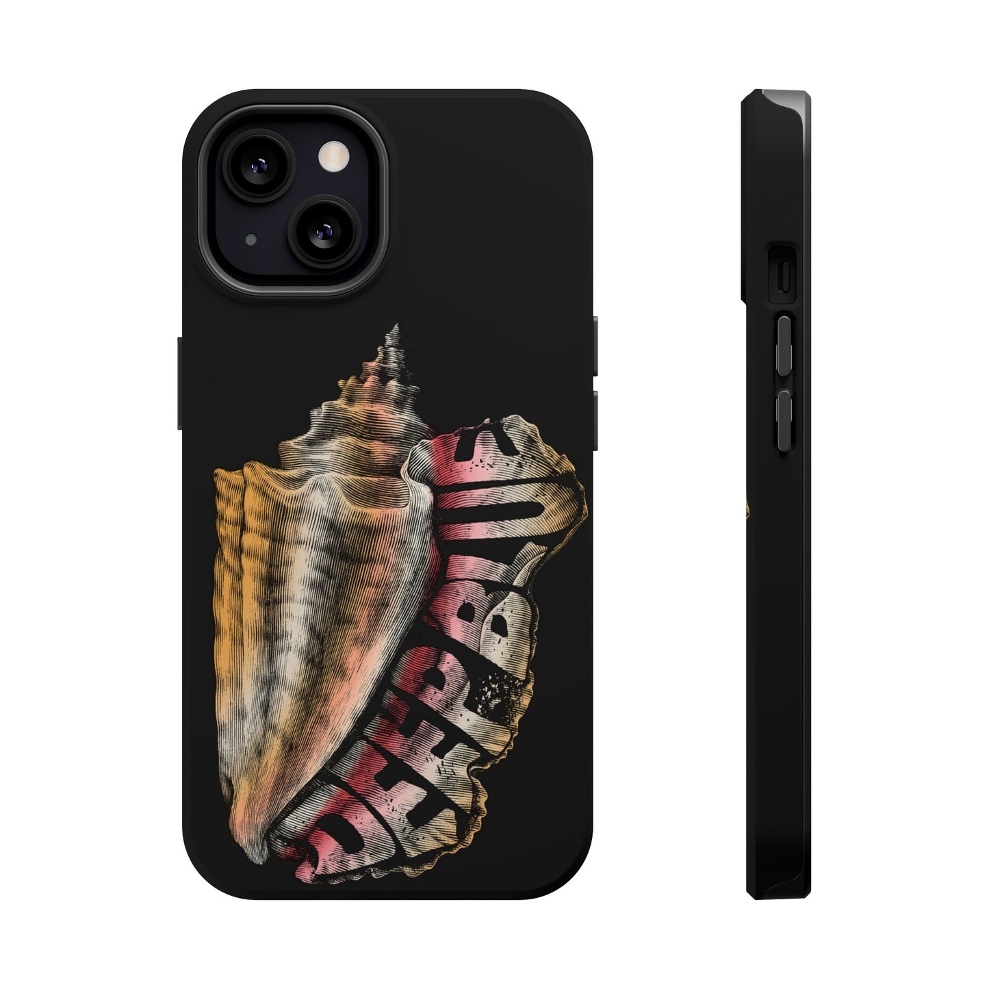 Vintage Conch Phone Case, Magnetic Tough Case - iPhone