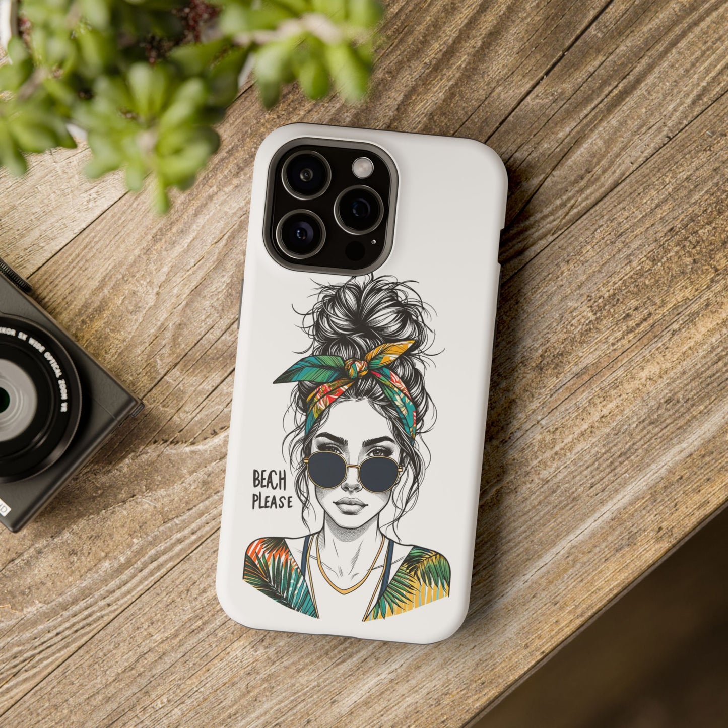 Beach Please Phone Case, Magnetic Tough Case - iPhone
