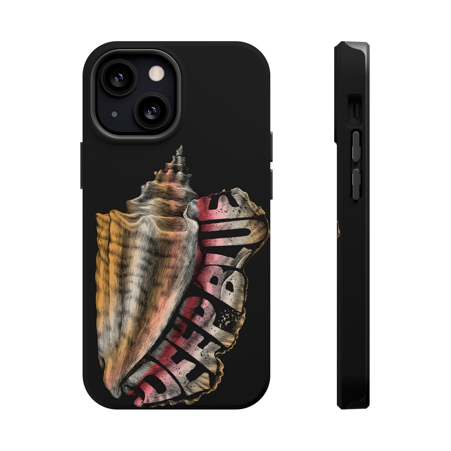 Vintage Conch Phone Case, Magnetic Tough Case - iPhone