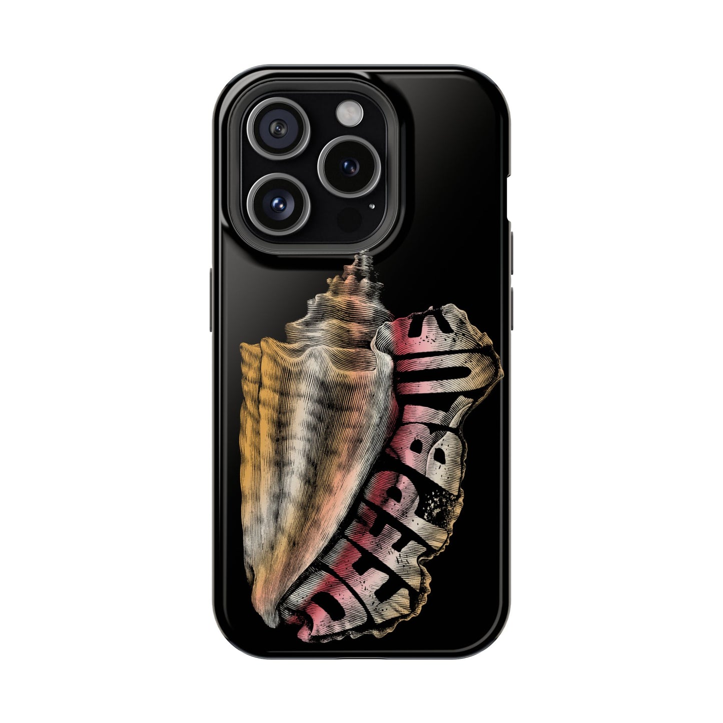 Vintage Conch Phone Case, Magnetic Tough Case - iPhone
