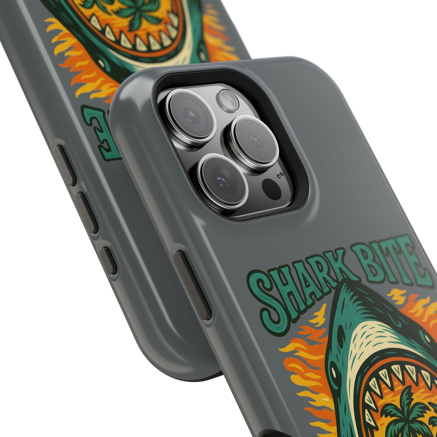 Shark Bite Island Phone Case, Magnetic Tough Case - iPhone