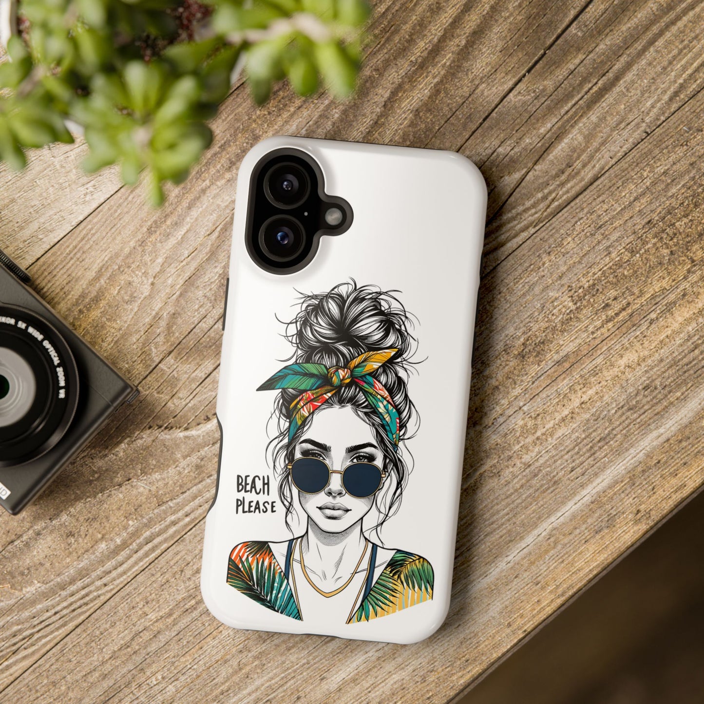 Beach Please Phone Case, Magnetic Tough Case - iPhone